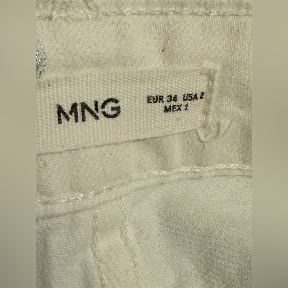 MANGO Metallic Finish Wide Leg Jeans SIZE : - Picture 15 of 16